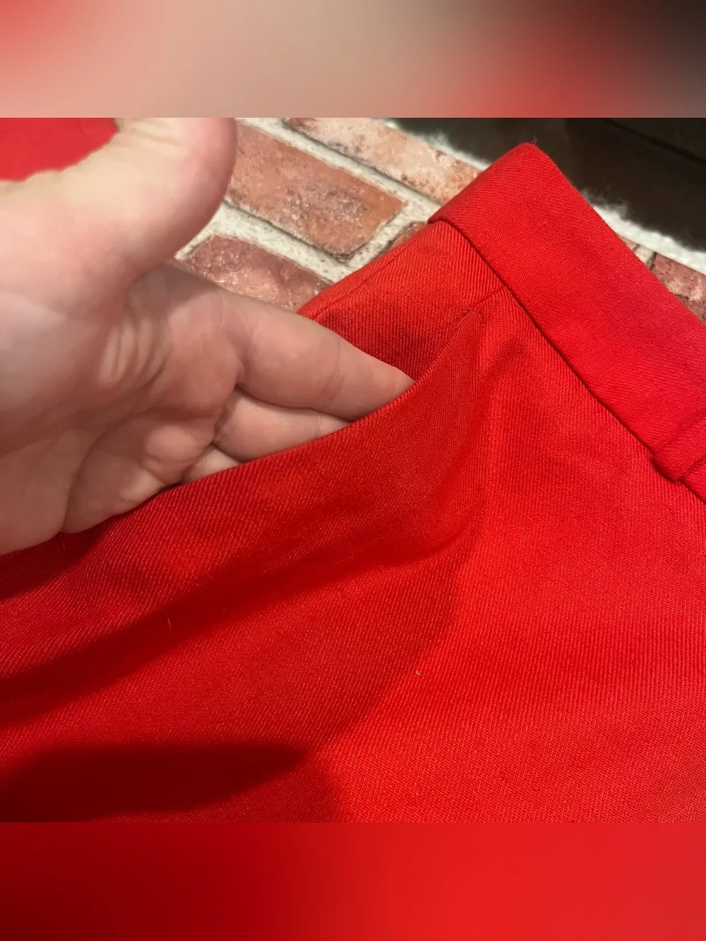 Banana republic Avery Pant Linen red size 4